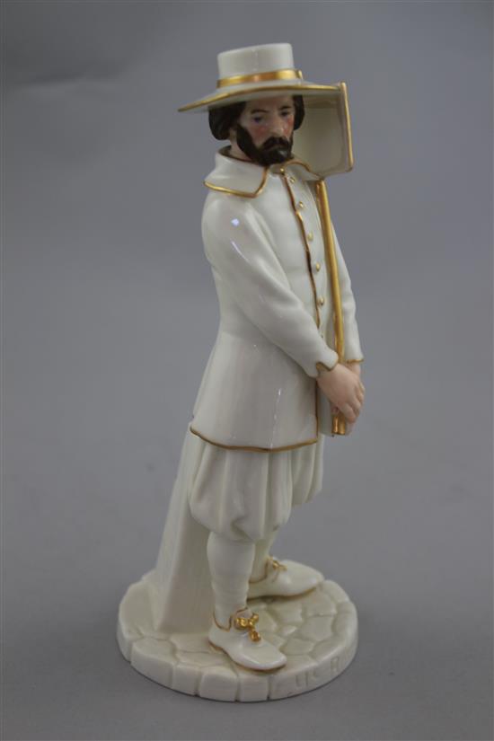 A Royal Worcester figure of Ye Ratte Killer, modelled by James Hadley, 18.5cm